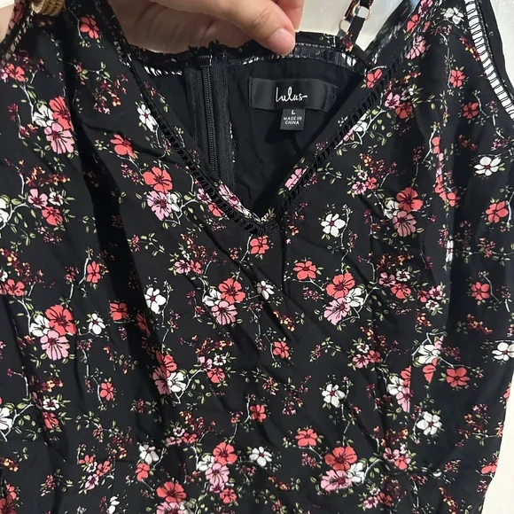Lulus Floral Midi dress worn once - Picture 3 of 3